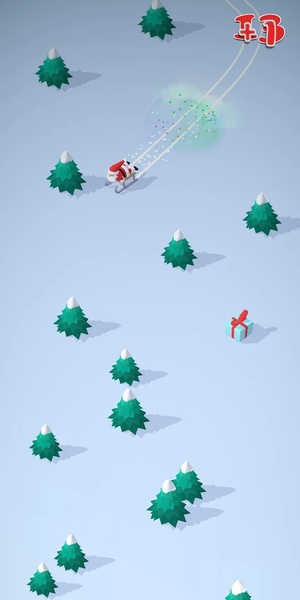 Santa Sled Race - Gameplay image of android game