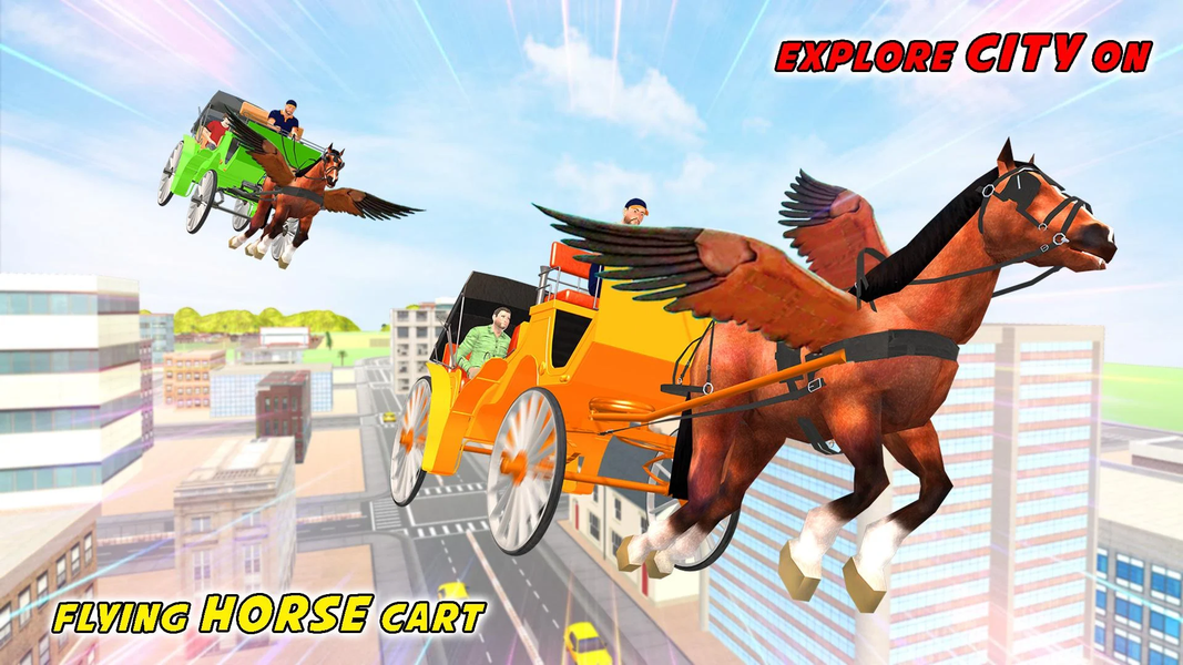 Flying Horse Buggy Taxi Drive - عکس برنامه موبایلی اندروید