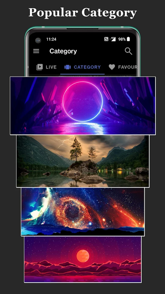 ۴D Live Wallpaper - ۴K & HD - عکس برنامه موبایلی اندروید