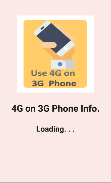 4G on 3G Phone Info. - Image screenshot of android app