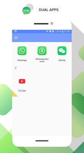 Dual Apps - Dual Space Apps - عکس برنامه موبایلی اندروید