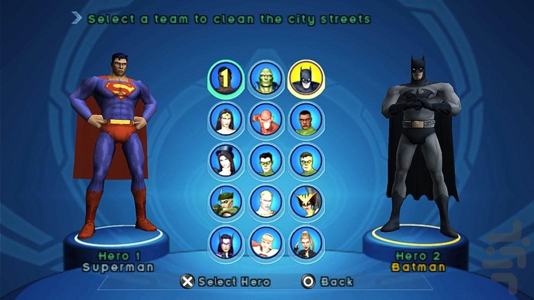 لیگ عدالت: قهرمانان - Gameplay image of android game