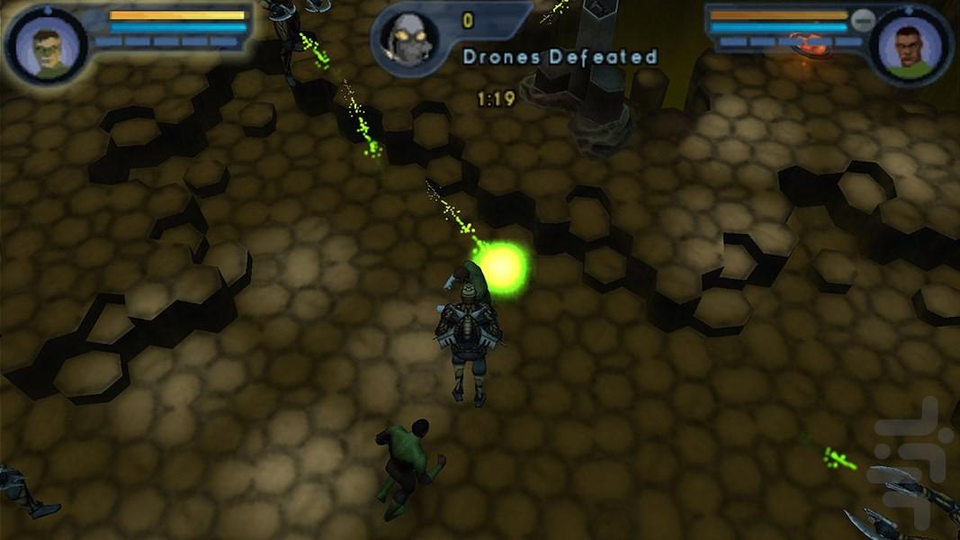 لیگ عدالت: قهرمانان - Gameplay image of android game