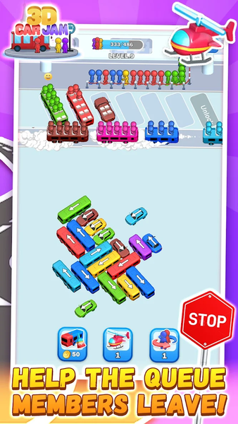 Car Jam 3D - Bus Escape Out - عکس بازی موبایلی اندروید