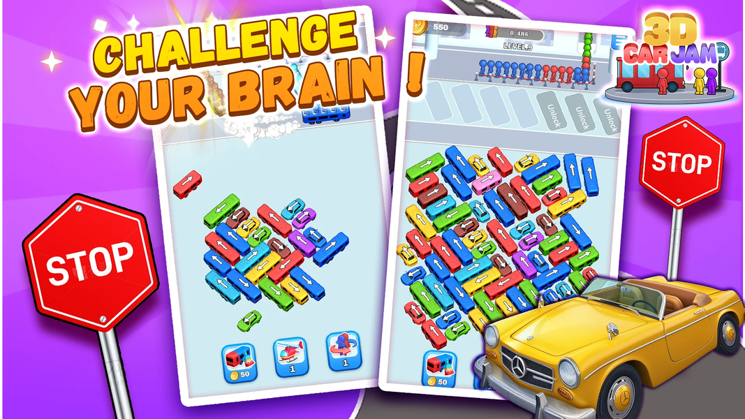 Car Jam 3D - Bus Escape Out - Gameplay image of android game