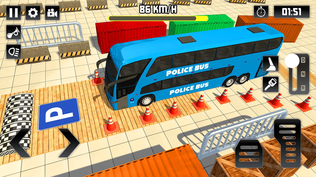 Police Bus Parking - parking - عکس بازی موبایلی اندروید