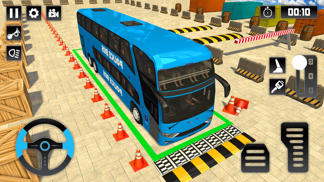 Police Bus Parking - parking - عکس بازی موبایلی اندروید