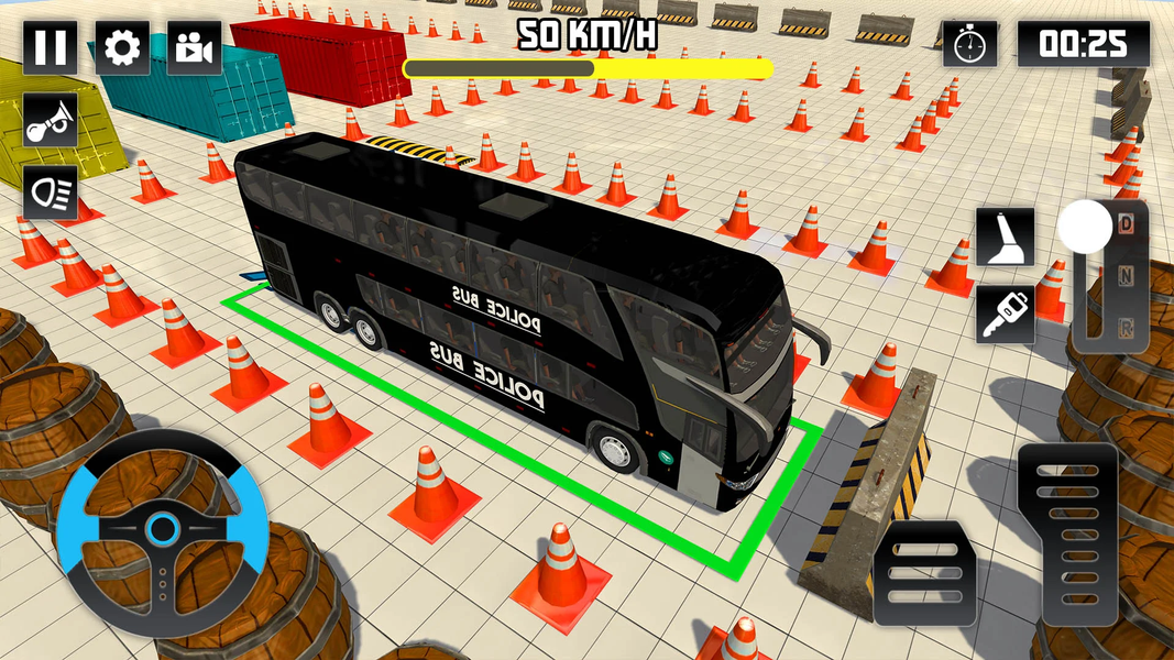 Police Bus Parking - parking - عکس بازی موبایلی اندروید