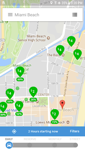 ParkMe - Miami Beach - Image screenshot of android app