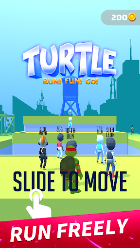 Turtle Parkour Race 3D - Free - Gameplay image of android game