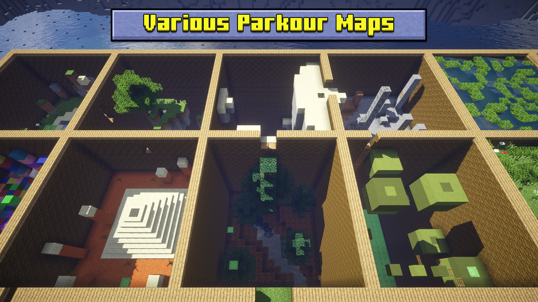 Parkour maps - spiral & rooms - عکس برنامه موبایلی اندروید