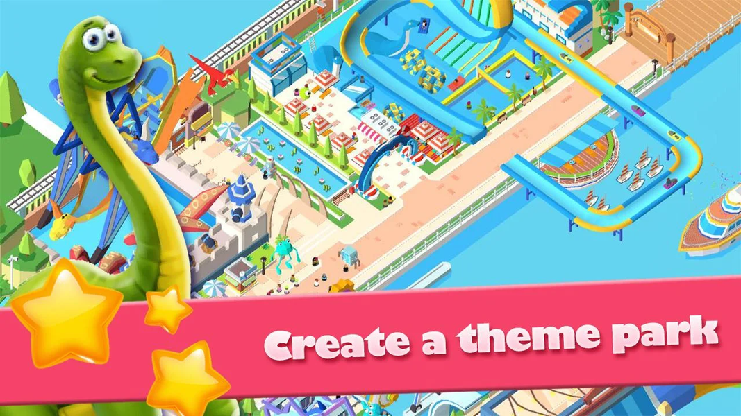 Idle Park -Dinosaur Theme Park - Image screenshot of android app