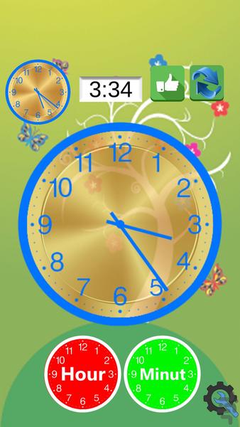 آموزش ساعت به دانش آموزان و کودکان - عکس برنامه موبایلی اندروید