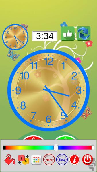 آموزش ساعت به دانش آموزان و کودکان - عکس برنامه موبایلی اندروید