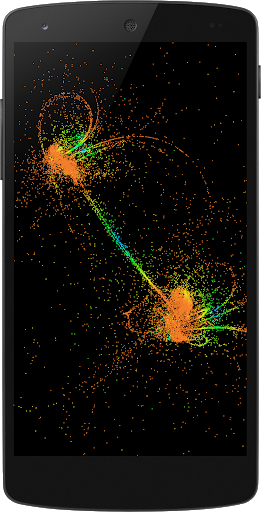 Particles Fluids Galaxy LWP - عکس برنامه موبایلی اندروید