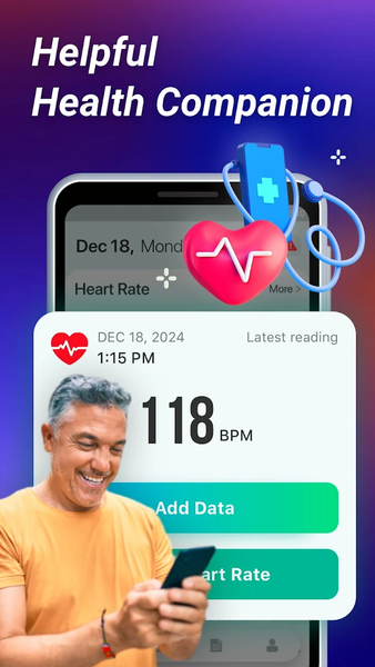 Health Partner - Pulse Measure - عکس برنامه موبایلی اندروید