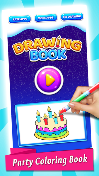Birthday Party Coloring Book - عکس برنامه موبایلی اندروید