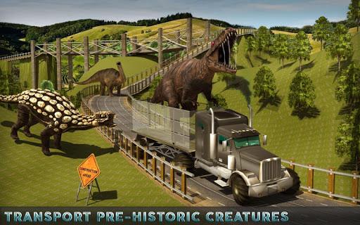 Jungle Dino Truck Transport 3D - Gameplay image of android game