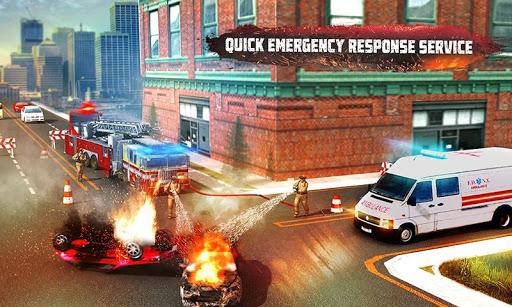 Firefighter FireTruck Games - Gameplay image of android game