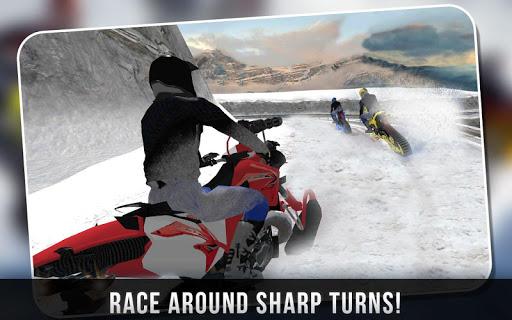 Snow Bike Rider Racing Fever - Gameplay image of android game