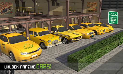 Electric Car Taxi Driver: NY City Cab Taxi Games - عکس بازی موبایلی اندروید