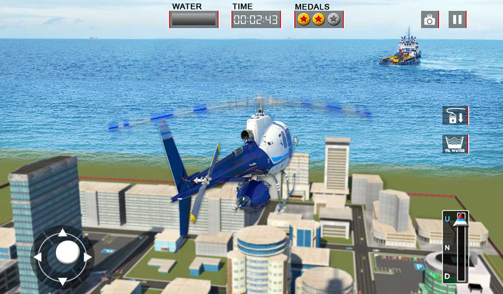 Copter Car Ambulance Sim 3d - Gameplay image of android game