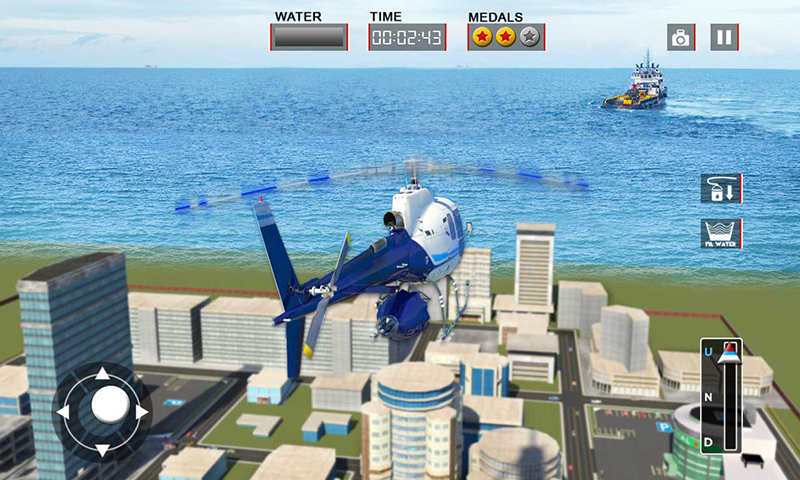 Copter Car Ambulance Sim 3d - Gameplay image of android game