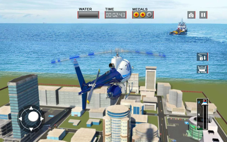 Copter Car Ambulance Sim 3d - Gameplay image of android game