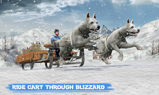 Snow Dog Sledding Transport Games: Winter Sports - عکس بازی موبایلی اندروید