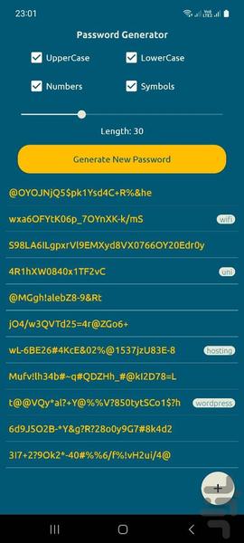 Random Password Generator - Image screenshot of android app