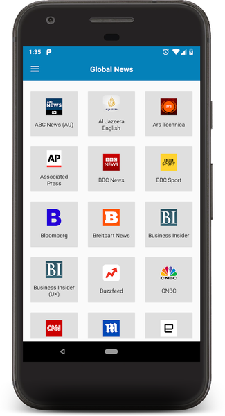 Global News - Latest News - عکس برنامه موبایلی اندروید