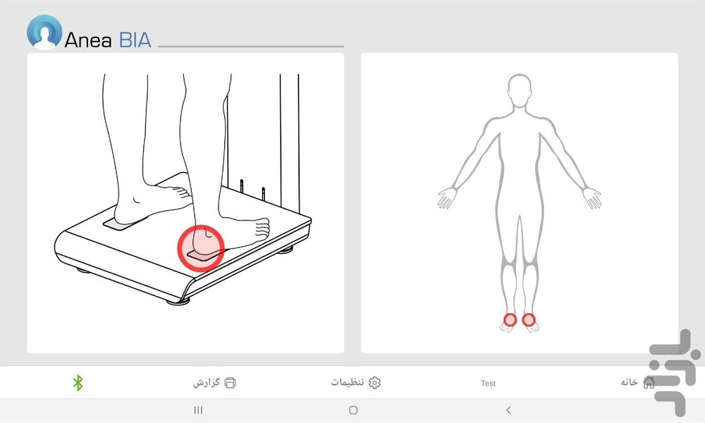 آنالایزر ترکیبات بدنی آنیا - عکس برنامه موبایلی اندروید