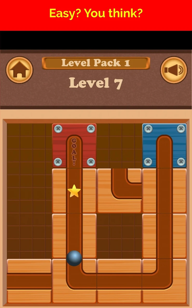 Roll Ball Escape - Slide puzzl - عکس بازی موبایلی اندروید