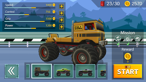 Monster truck: Extreme racing - Gameplay image of android game