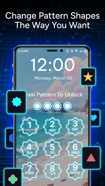 Pattern Photo Lock Screen - عکس برنامه موبایلی اندروید