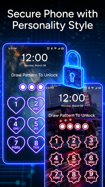 Pattern Photo Lock Screen - عکس برنامه موبایلی اندروید