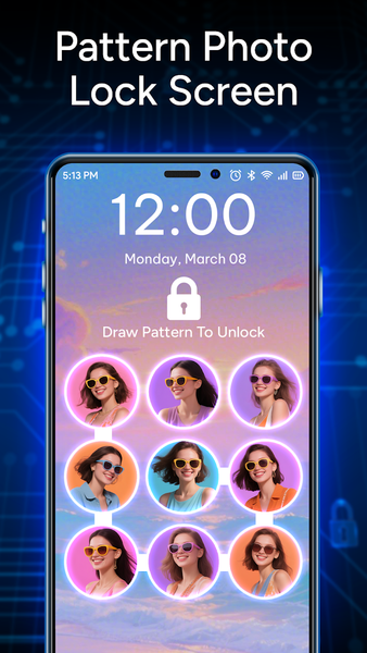 Pattern Photo Lock Screen - عکس برنامه موبایلی اندروید