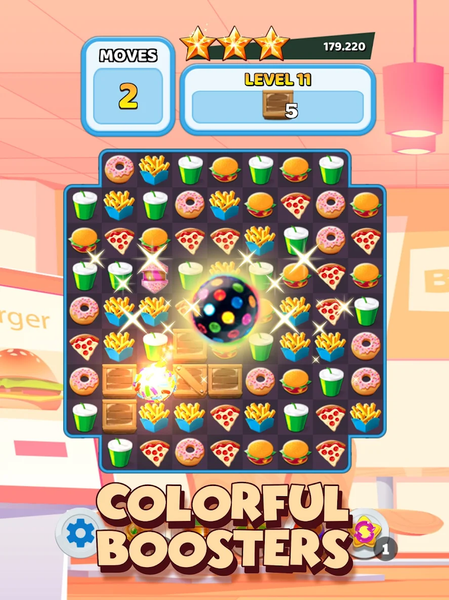 Crush The Burger Match ۳ Game - عکس بازی موبایلی اندروید