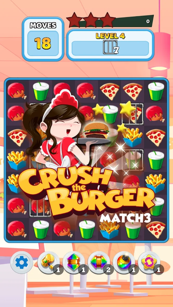 Crush The Burger Match ۳ Game - عکس بازی موبایلی اندروید