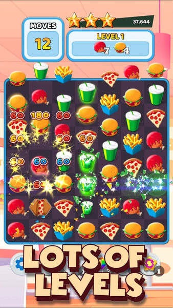 Crush The Burger Match ۳ Game - عکس بازی موبایلی اندروید