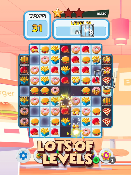 Crush The Burger Match ۳ Game - عکس بازی موبایلی اندروید