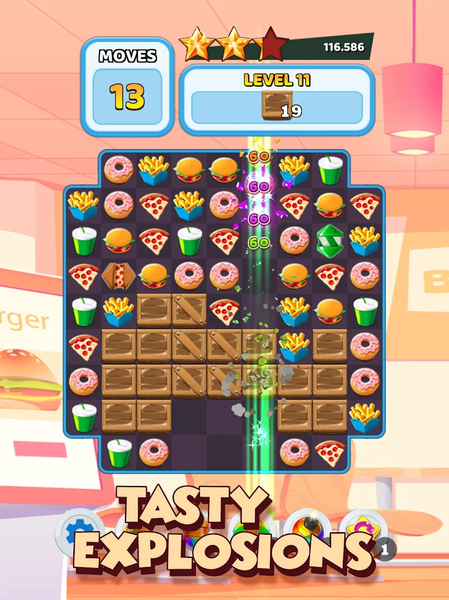 Crush The Burger Match ۳ Game - عکس بازی موبایلی اندروید