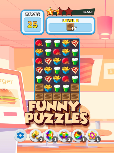 Crush The Burger Match ۳ Game - عکس بازی موبایلی اندروید