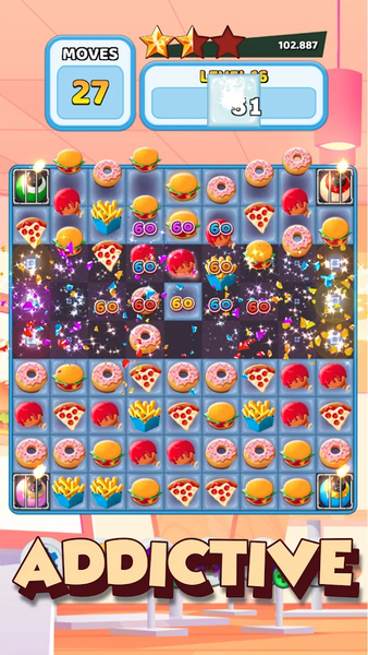 Crush The Burger Match ۳ Game - عکس بازی موبایلی اندروید