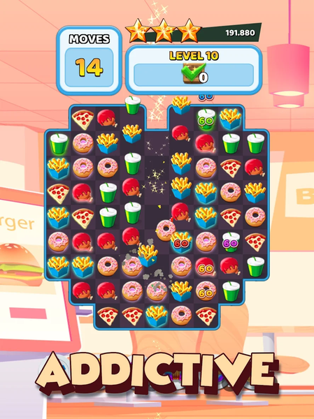 Crush The Burger Match ۳ Game - عکس بازی موبایلی اندروید