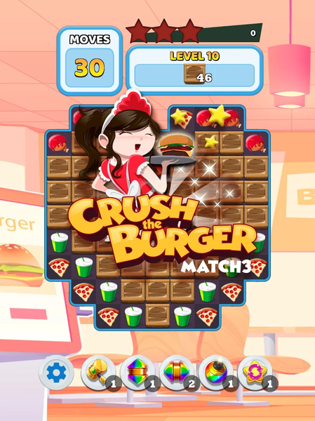 Crush The Burger Match ۳ Game - عکس بازی موبایلی اندروید