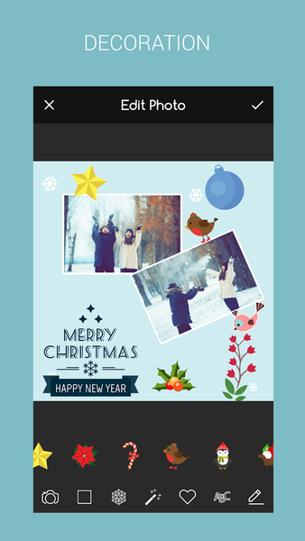 Christmas Deco: Photo Collage - Image screenshot of android app