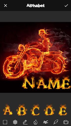 Fire Effect Name Art Maker - Image screenshot of android app