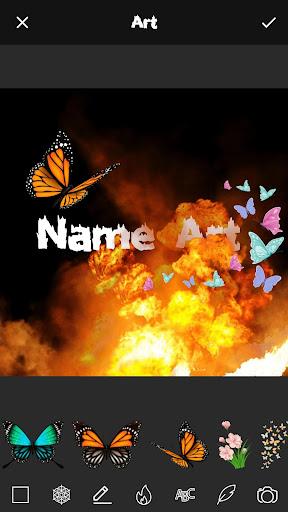 Fire Effect Name Art Maker - Image screenshot of android app