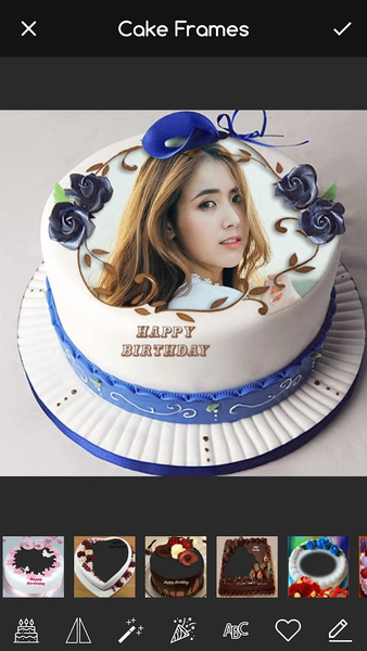 Pic on Birthday Cake with Name - Image screenshot of android app